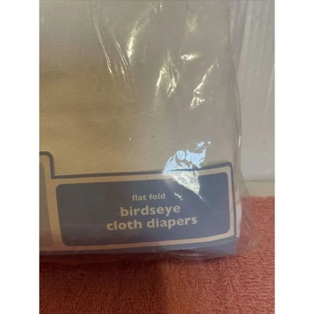 Gerber flat fold birdseye‎ cloth diapers 12 pack, Never Used Packaging Crinkled